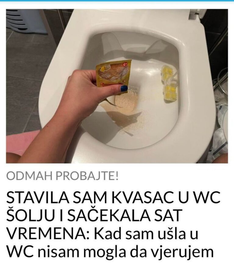 STAVILA SAM KVASAC U WC ŠOLJU I SAČEKALA SAT VREMENA: Kad Sam Ušla U WC Nisam Mogla Da Vjerujem