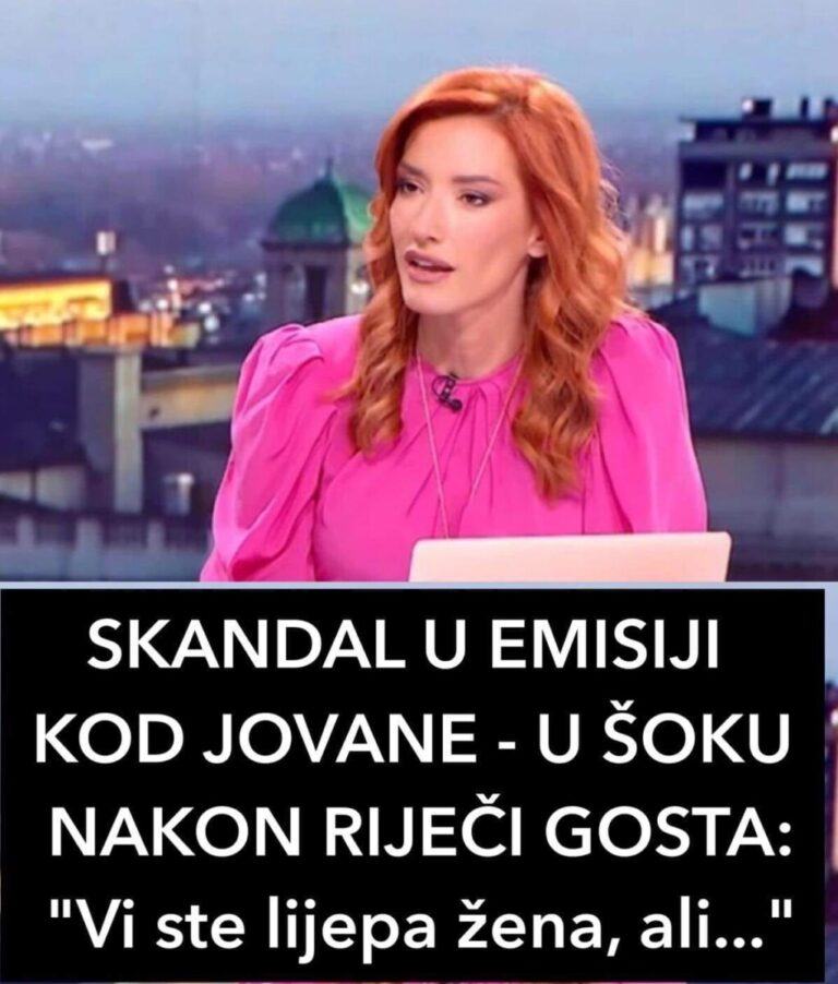 SKANDAL U EMISIJI KOD JOVANE