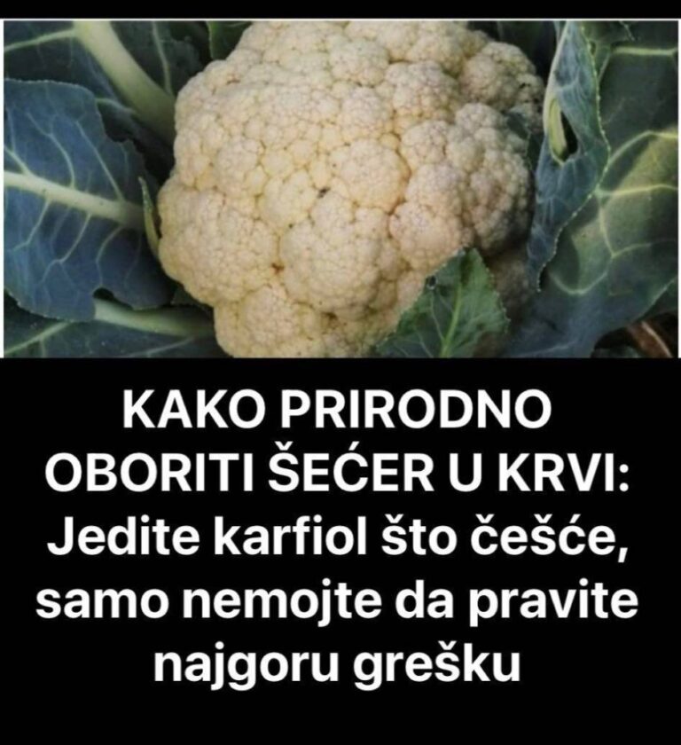 KAKO PRIRODNO OBORITI ŠEĆER U KRVI: Jedite karfiol što češće, samo nemojte da pravite najgoru grešku