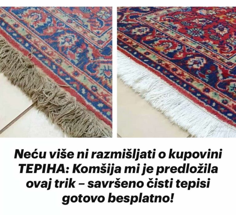 Neću više ni razmišljati o kupovini TEPIHA: Komšija mi je predložila ovaj trik – savršeno čisti tepisi gotovo besplatno!