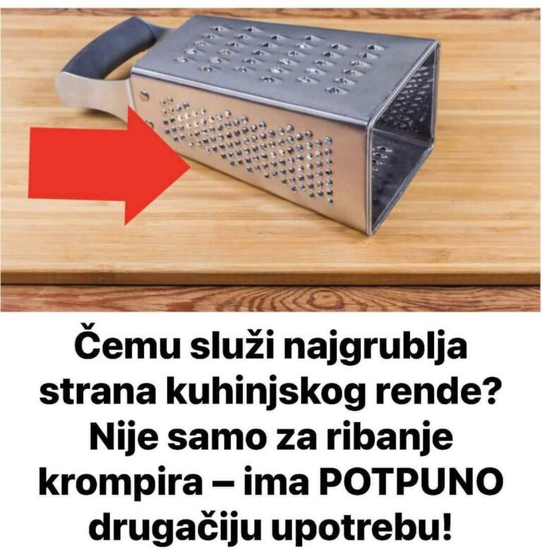 Čemu služi najgrublja strana kuhinjskog rende? Nije samo za ribanje krompira – ima POTPUNO drugačiju upotrebu!