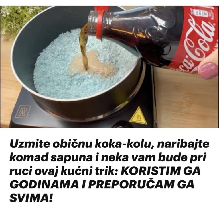 Uzmite običnu koka-kolu, naribajte komad sapuna i neka vam bude pri ruci ovaj kućni trik: KORISTIM GA GODINAMA I PREPORUČAM GA SVIMA!