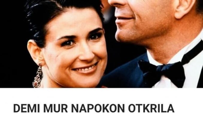 DEMI MUR NAPOKON OTKRILA PRAVI RAZLOG KRAHA BRAKA SA BRUSOM VILISOM: Ovo bi malo koja žena trpela