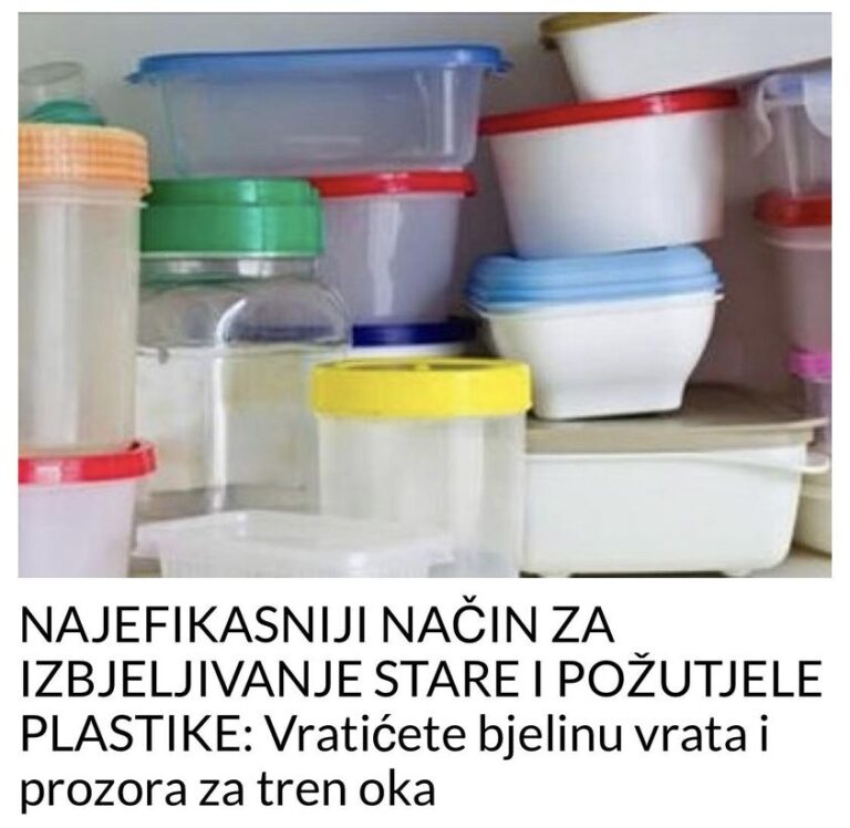NAJEFIKASNIJI NAČIN ZA IZBJELJIVANJE STARE I POŽUTJELE PLASTIKE: Vratićete bjelinu vrata i prozora za tren oka