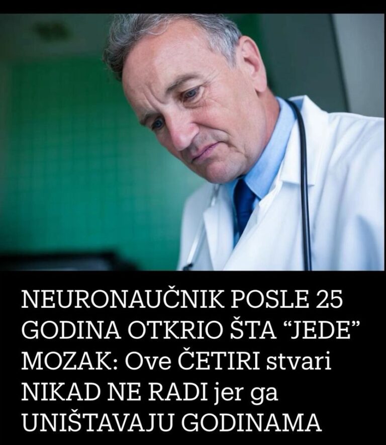NEURONAUČNIK POSLE 25 GODINA OTKRIO ŠTA “JEDE” MOZAK: Ove ČETIRI stvari NIKAD NE RADI jer ga UNIŠTAVAJU GODINAMA