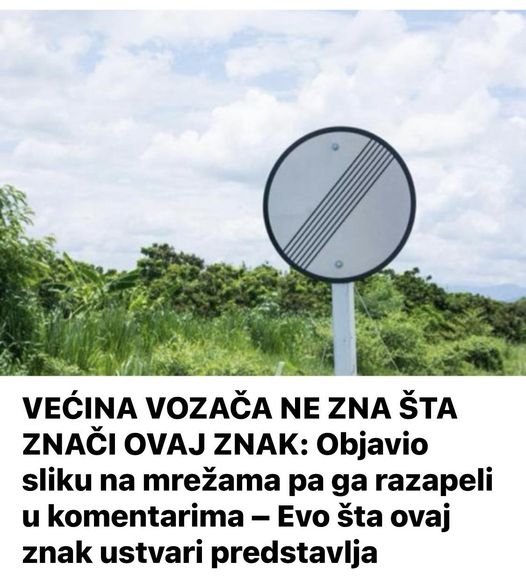 VEĆINA VOZAČA NE ZNA ŠTA ZNAČI OVAJ ZNAK: Objavio sliku na mrežama pa ga razapeli u komentarima – Evo šta ovaj znak ustvari predstavlja