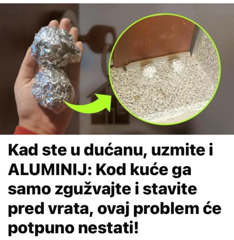 Kad ste u dućanu, uzmite i ALUMINIJ: Kod kuće ga samo zgužvajte i stavite pred vrata, ovaj problem će potpuno nestati!