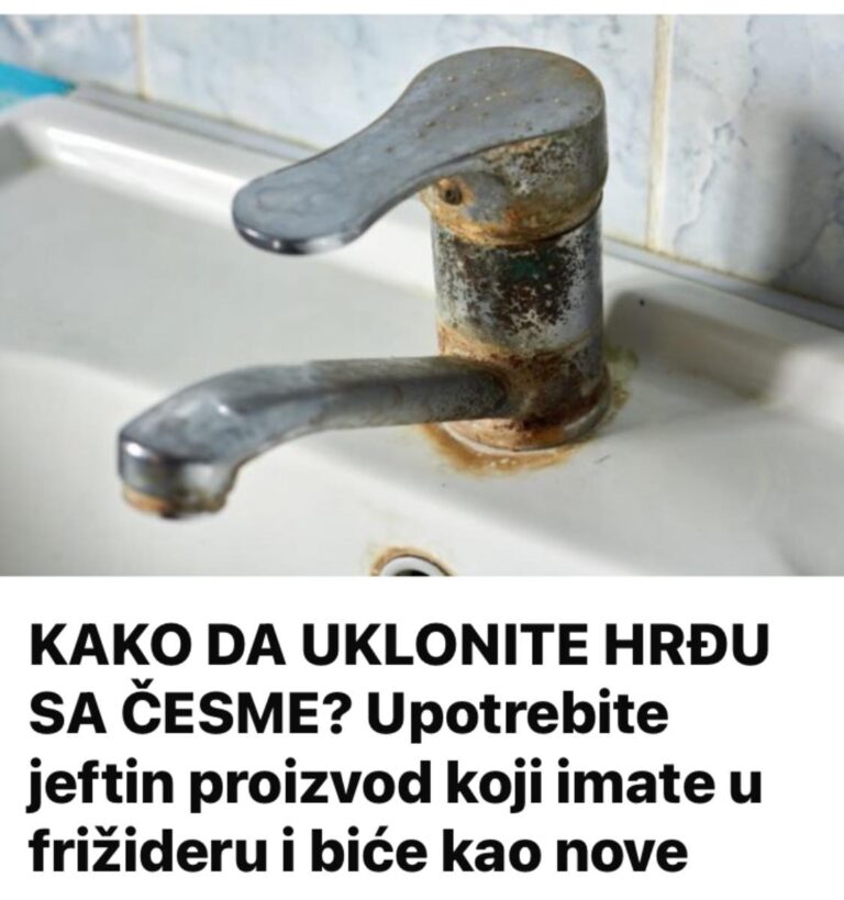 KAKO DA UKLONITE HRĐU SA ČESME? Upotrebite jeftin proizvod koji imate u frižideru i biće kao nove