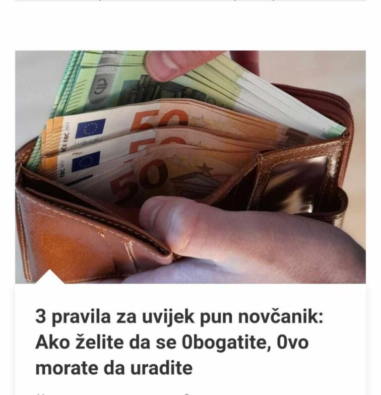 3 pravila za uvijek pun novčanik: Ako želite da se 0bogatite, 0vo morate da uradite