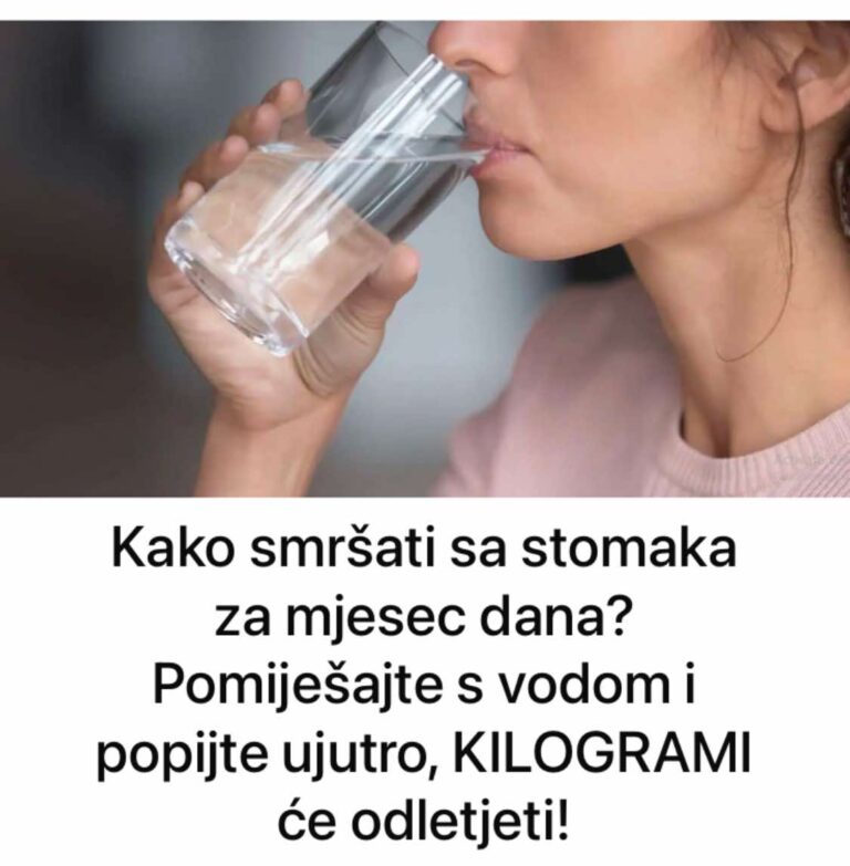 Kako smršati sa stomaka za mjesec dana? Pomiješajte s vodom i popijte ujutro, KILOGRAMI će odletjeti!