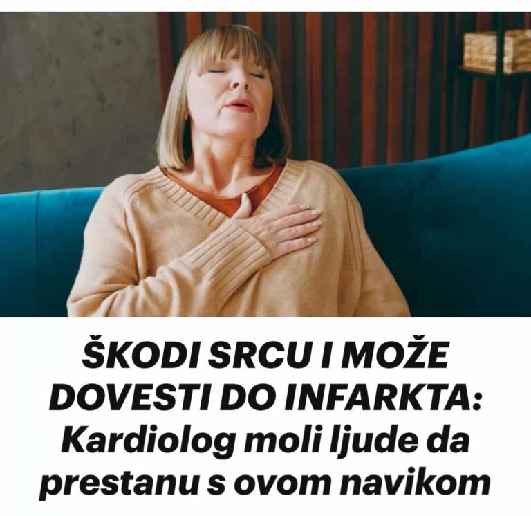 ŠKODI SRCU I MOŽE DOVESTI DO INFARKTA: Kardiolog moli ljude da prestanu s ovom navikom