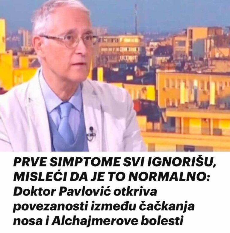 PRVE SIMPTOME SVI IGNORIŠU, MISLEĆI DA JE TO NORMALNO: Doktor Pavlović otkriva povezanosti između čačkanja nosa i Alchajmerove bolesti