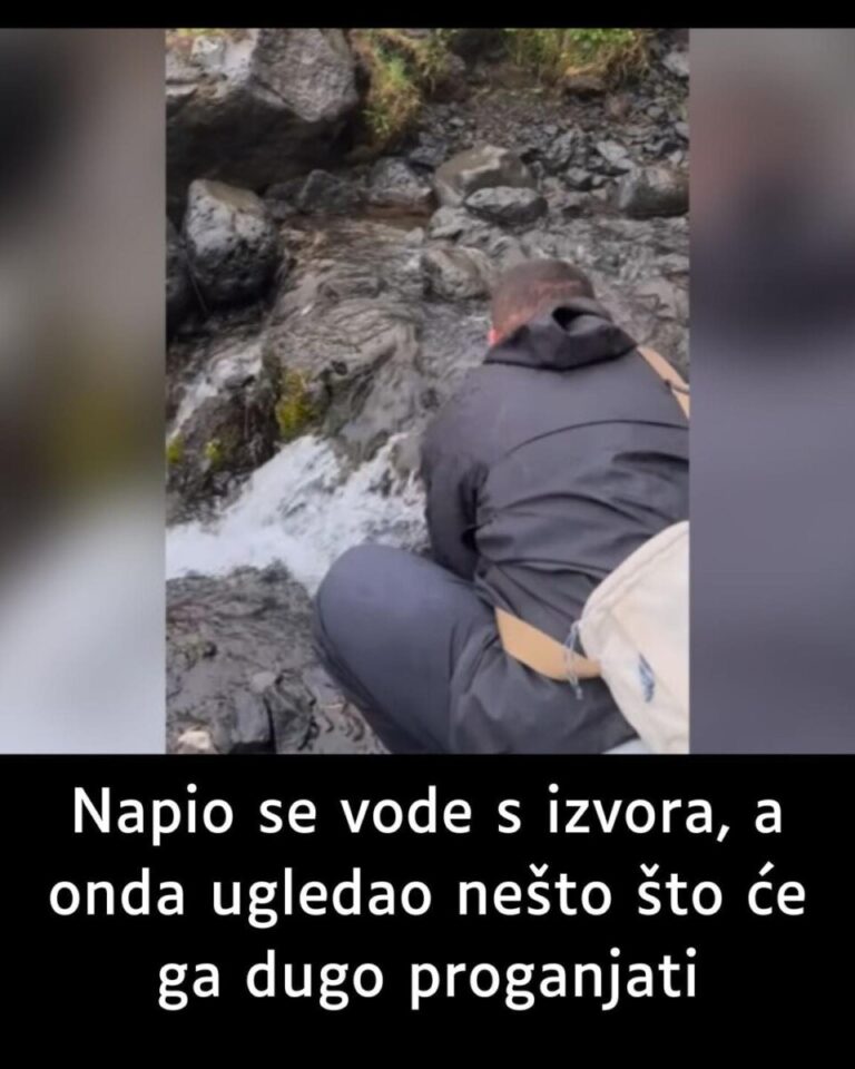 Napio se vode s izvora, a onda ugledao nešto što će ga dugo proganjati