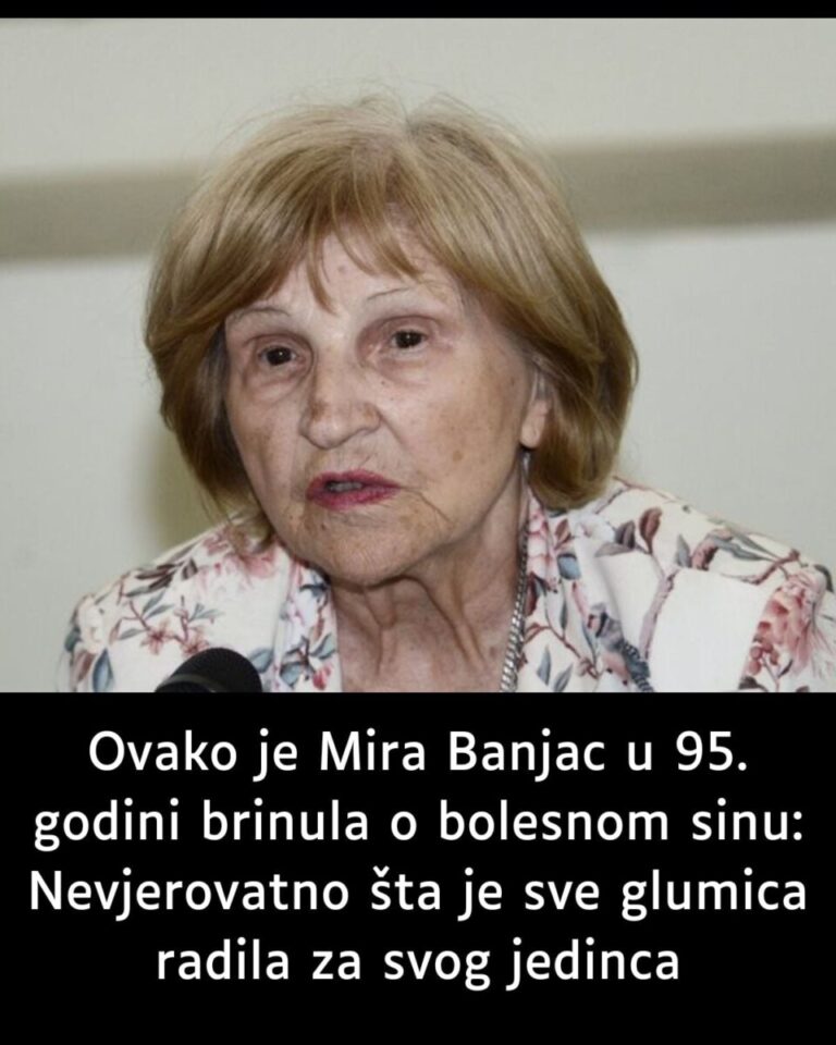 Ovako je Mira Banjac u 95. godini brinula o bolesnom sinu: Nevjerovatno šta je sve radila za jedinca