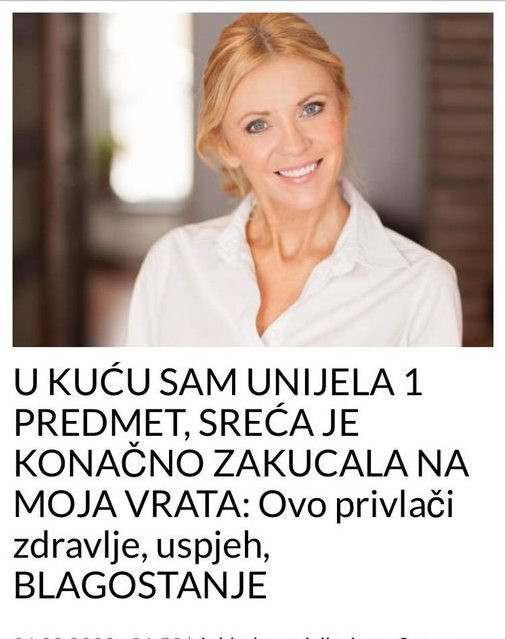 U KUĆU SAM UNIJELA JEDAN PREDMET I SREĆA JE KONAČNO ZAKUCALA NA MOJA VRATA: Ovo privlači zdravlje, uspijeh, BLAGOSTANJE
