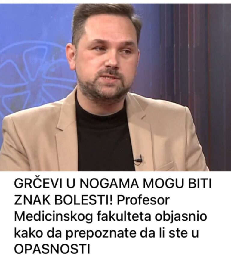 GRČEVI U NOGAMA MOGU BITI ZNAK BOLESTI! Profesor Medicinskog fakulteta objasnio kako da prepoznate da li ste u OPASNOSTI