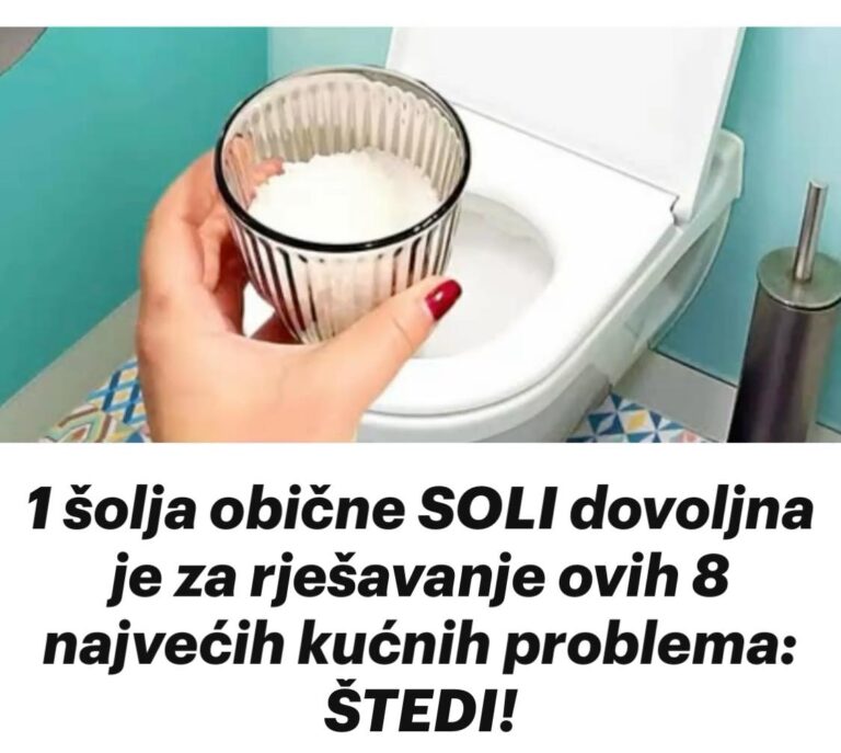 1 šolja obične SOLI dovoljna je za rješavanje ovih 8 najvećih kućnih problema: ŠTEDI!