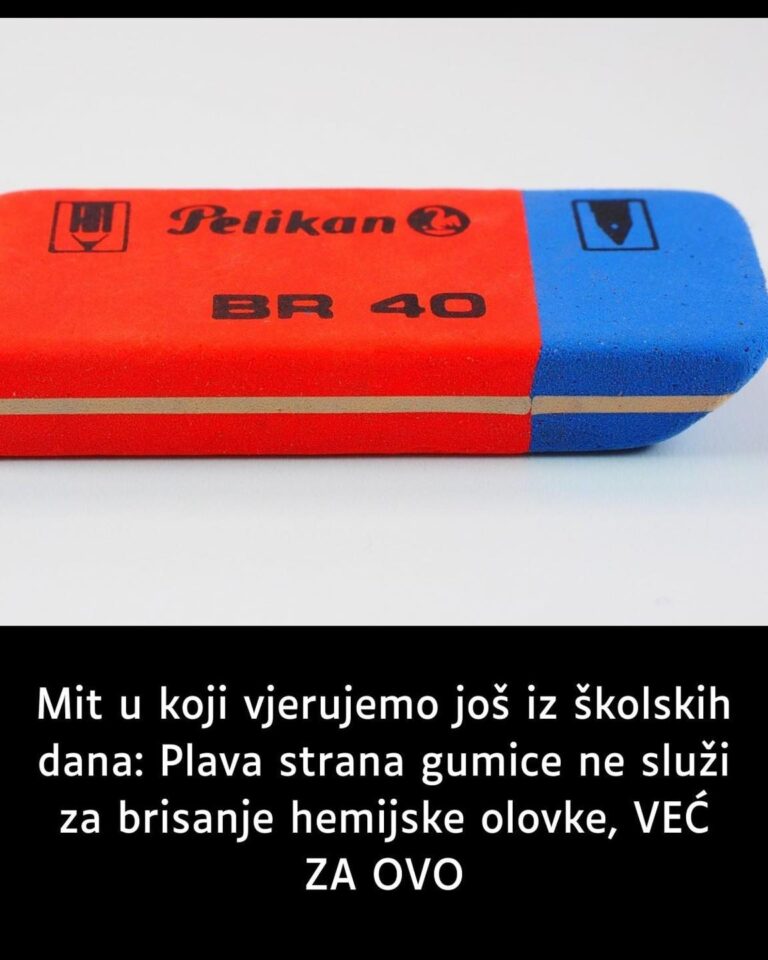 Mit u K0JI vjerujemo još iz ŠK0LSKIH dana: Plava strana gumice ne služi za brisanje HEMIJSKE 0L0VKE