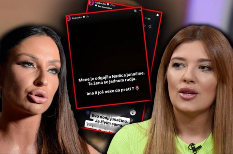 “DOĐI, JUNAČINO, ŽIVIM SAMA, IMA LI JOŠ NEKO DA PRIJETI?” Kija Kockar se javno obračunava na mrežama, objavila prepisku: Mene je odgojila Nadica…