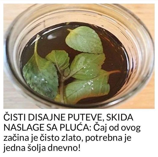ČISTI DISAJNE PUTEVE, SKIDA NASLAGE SA PLUĆA: Čaj od ovog začina je čisto zlato, potrebna je jedna šolja dnevno!