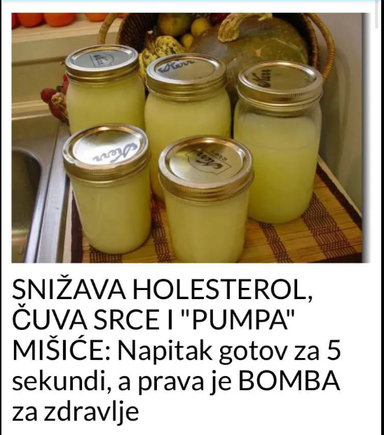 SNIŽAVA HOLESTEROL, ČUVA SRCE I MIŠIĆE: Ovaj napitak gotov je za 5 sekundi!