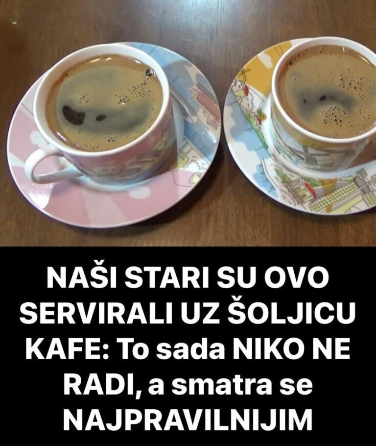 NAŠI STARI SU OVO SERVIRALI UZ ŠOLJICU KAFE: To sada NIKO NE RADI, a smatra se NAJPRAVILNIJIM