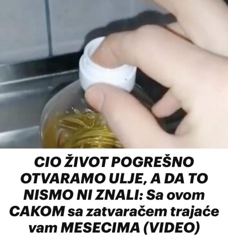 CIO ŽIVOT POGREŠNO OTVARAMO ULJE, A DA TO NISMO NI ZNALI: Sa ovom CAKOM sa zatvaračem trajaće vam MESECIMA