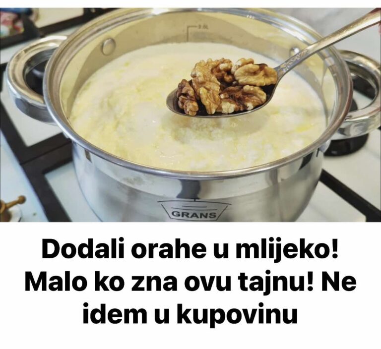 Dodali orahe u mlijeko! Malo ko zna ovu tajnu! Ne idem u kupovinu
