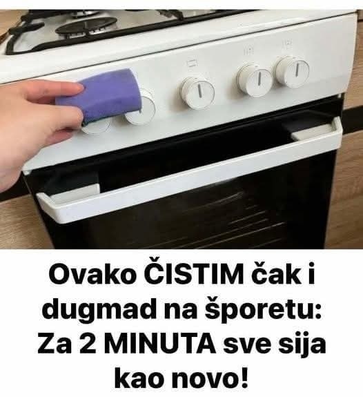 Ovako ČISTIM čak i dugmad na šporetu: Za 2 MINUTA sve sija kao novo!