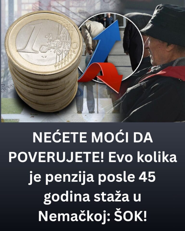NEĆETE MOĆI DA POVERUJETE! Evo kolika je penzija posle 45 godina staža u Nemačkoj: ŠOK!