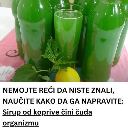 Sirup od koprive čisti krv, jača imunitet i vraća snagu – evo kako da ga napravite!