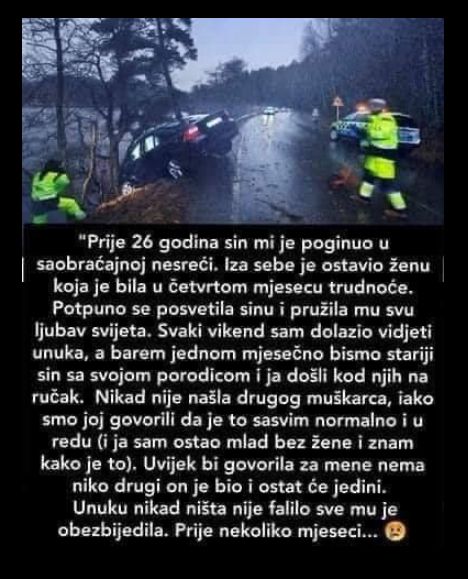 “Prije 26 godina sin mi je poginuo u saobraćajnoj nesreći”