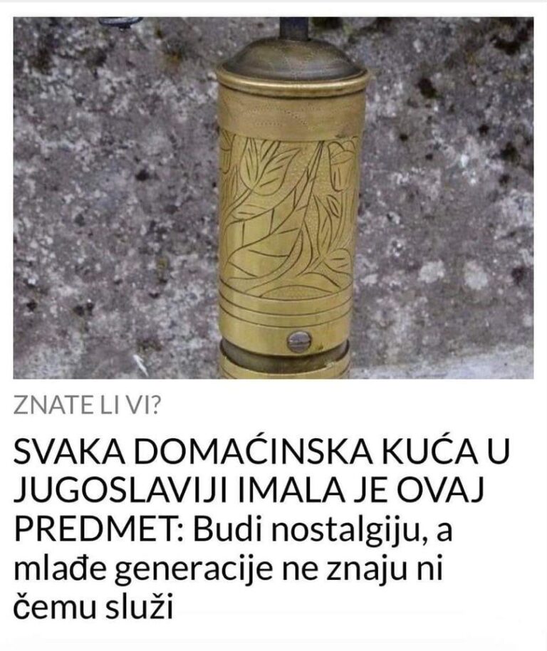 SVAKA DOMAĆINSKA KUĆA U JUGOSLAVIJI IMALA JE OVAJ PREDMET: Budi nostalgiju, a mlađe generacije ne znaju ni čemu služi