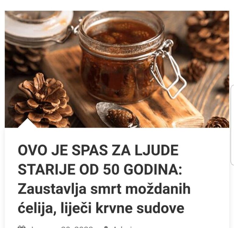 OVO JE SPAS ZA LJUDE STARIJE OD 50 GODINA: Zaustavlja Smrt Moždanih Ćelija, Liječi Krvne Sudove