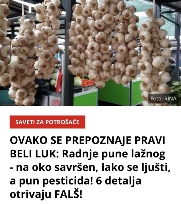 OVAKO SE PREPOZNAJE PRAVI BELI LUK: Radnje pune lažnog – na oko savršen, lako se ljušti, a pun pesticida! 6 detalja otrivaju FALŠ!