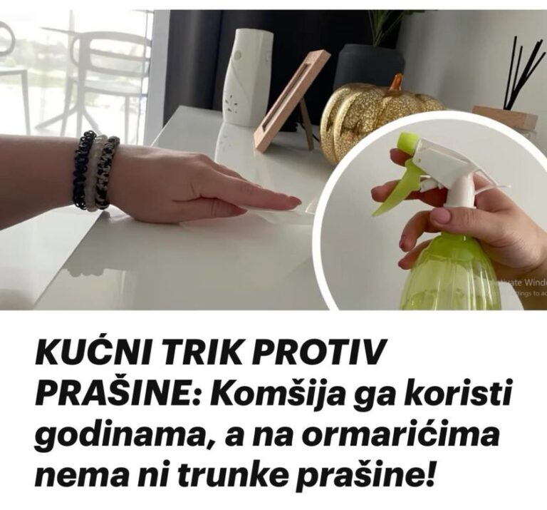 KUĆNI TRIK PROTIV PRAŠINE: Komšija ga koristi godinama, a na ormarićima nema ni trunke prašine!