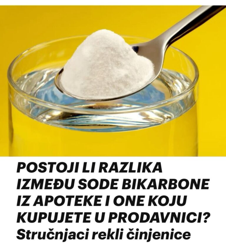 POSTOJI LI RAZLIKA IZMEĐU SODE BIKARBONE IZ APOTEKE I ONE KOJU KUPUJETE U PRODAVNICI? Stručnjaci rekli činjenice