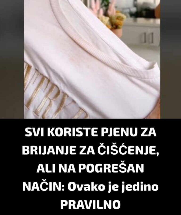 SVI KORISTE PJENU ZA BRIJANJE ZA ČIŠĆENJE, ALI NA POGREŠAN NAČIN: Ovako je jedino PRAVILNO