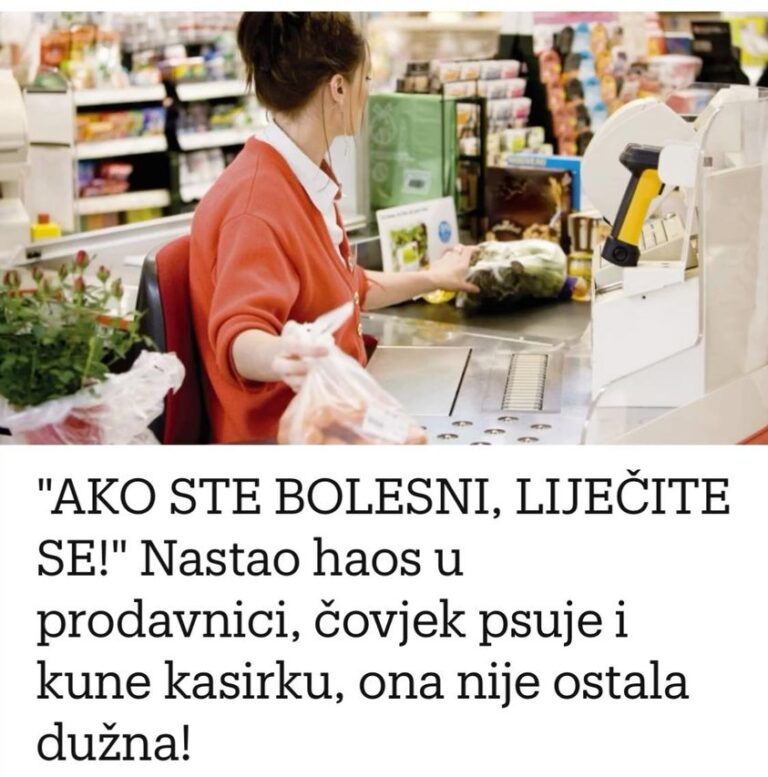 “AKO STE BOLESNI, LIJEČITE SE!” Nastao haos u prodavnici, čovjek psuje i kune kasirku, ona nije ostala dužna!