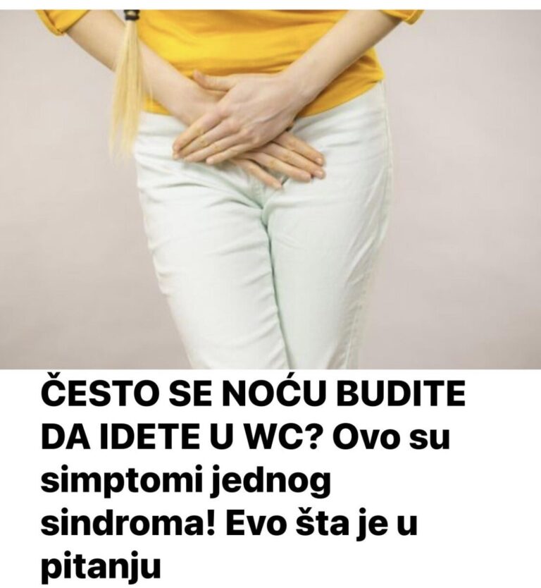 ČESTO SE NOĆU BUDITE DA IDETE U WC? Ovo su simptomi jednog sindroma! Evo šta je u pitanju