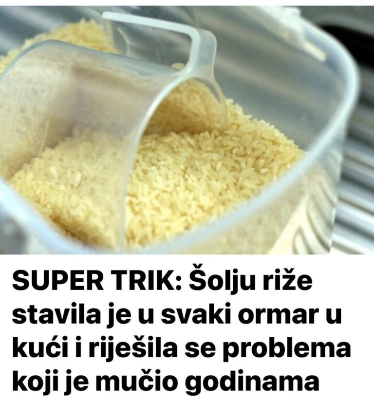 SUPER TRIK: Šolju riže stavila je u svaki ormar u kući i riješila se problema koji je mučio godinama