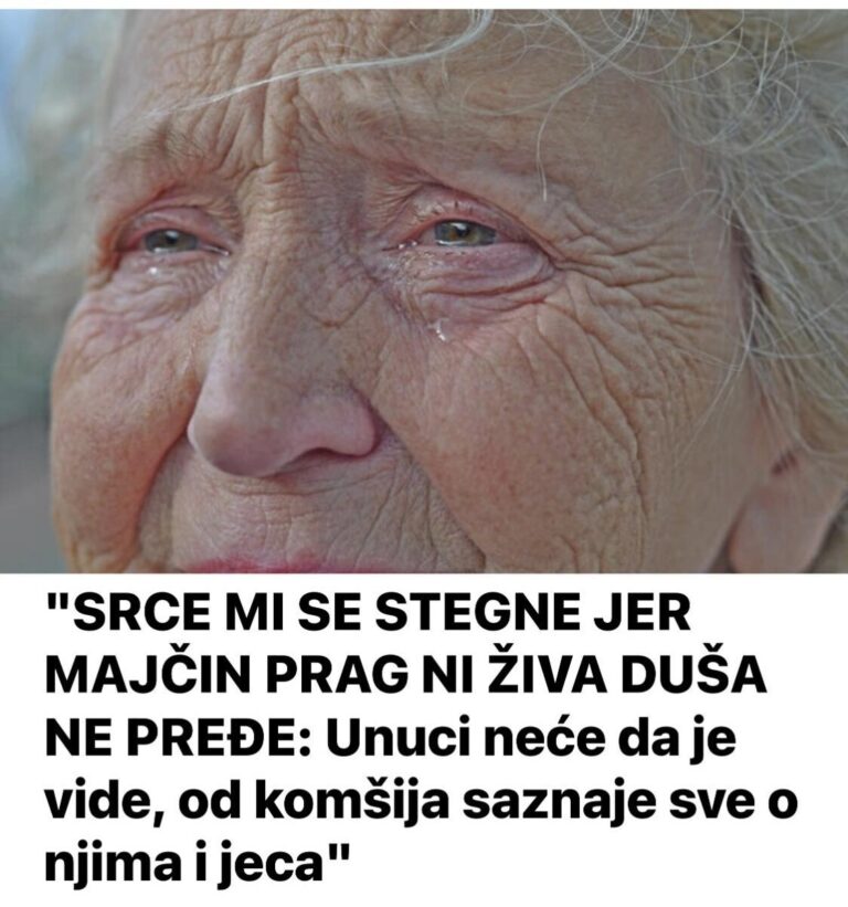 “SRCE MI SE STEGNE JER MAJČIN PRAG NI ŽIVA DUŠA NE PREĐE: Unuci neće da je vide, od komšija saznaje sve o njima i jeca”