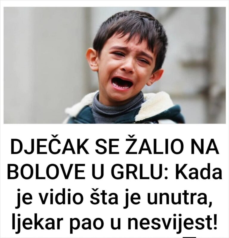 DJEČAK SE ŽALIO NA BOLOVE U GRLU: Kada je vidio šta je unutra, ljekar pao u nesvijest!
