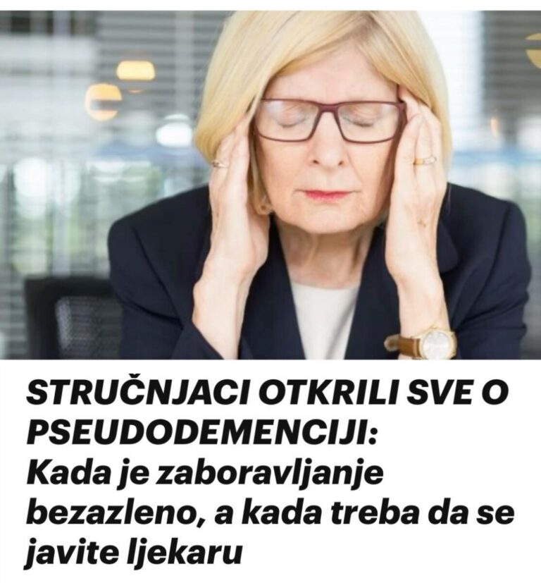 STRUČNJACI OTKRILI SVE O PSEUDODEMENCIJI: Kada je zaboravljanje bezazleno, a kada treba da se javite ljekaru