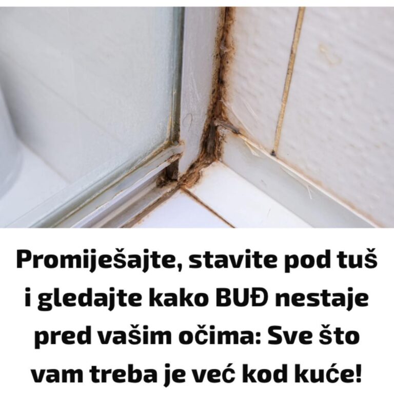 Promiješajte, stavite pod tuš i gledajte kako BUĐ nestaje pred vašim očima: Sve što vam treba je već kod kuće!