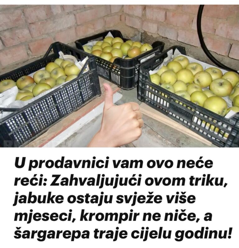 U prodavnici vam ovo neće reći: Zahvaljujući ovom triku, jabuke ostaju svježe više mjeseci, krompir ne niče, a šargarepa traje cijelu godinu!