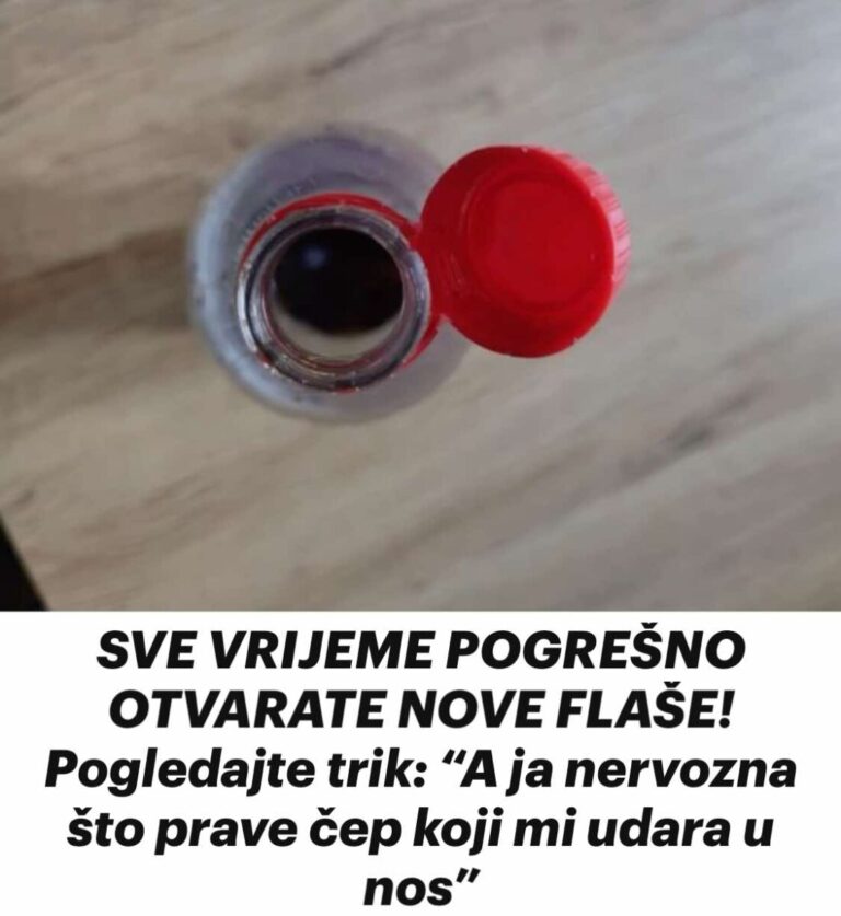 SVE VRIJEME POGREŠNO OTVARATE NOVE FLAŠE! Pogledajte trik: “A ja nervozna što prave čep koji mi udara u nos”