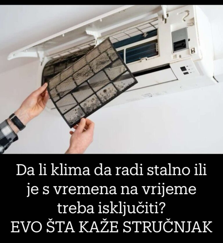 Da li klima da radi stalno ili je s vremena na vrijeme treba isključiti? EVO ŠTA KAŽE STRUČNJAK