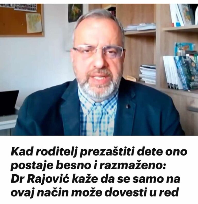 Kad roditelj prezaštiti dete ono postaje besno i razmaženo: Dr Rajović kaže da se samo na ovaj način može dovesti u red