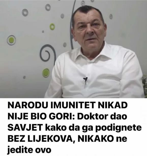 NARODU IMUNITET NIKAD NIJE BIO GORI: Doktor dao SAVJET kako da ga podignete BEZ LIJEKOVA, NIKAKO ne jedite ovo